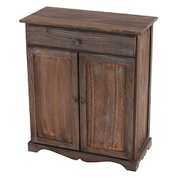 Mendler Commode / table d'appoint / armoire, 66x33x78cm, shabby, vintage ~ marron