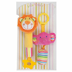 BigBuy Fun Hochet de dentition pour bébé 2 Unités 18 cm