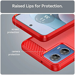 Avis Htdmobiles Coque pour Motorola Moto G34 5G - housse etui silicone gel carbone + film ecran - ROUGE