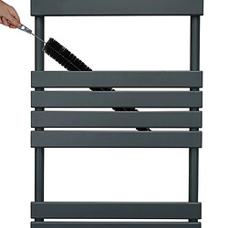 Avis Monstershop Radiateur Sèche-Serviettes à Panneau Plat – 1200mm x 450mm – Gris Anthracite