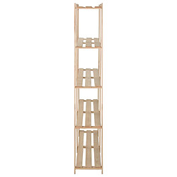 Helloshop26 Étagère de stockage 5 niveaux 170 x 28,5 x 170 cm bois de pin massif 02_0000659