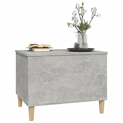 Avis vidaXL Table basse Gris béton 60x44,5x45 cm Bois d'ingénierie