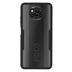 Coque en TPU + acrylique noir pour votre Xiaomi Poco X3 NFC/Poco X3 Pro/Poco X3