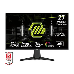 Écran MSI MAG 275QF Wide Quad HD 27" 180 Hz