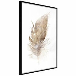 Paris Prix Affiche Murale Encadrée Lost Feather Beige 20 x 30 cm Noir