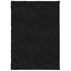 vidaXL Tapis shaggy PAMPLONA poils longs moderne noir 120x170 cm