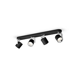 Ledkia Plafonnier LED Byrl 4x4.3W 4 Spots Noir