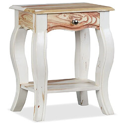 Avis vidaXL Table de chevet Bois massif 40x30x50 cm