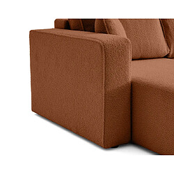 Acheter Bestmobilier Topaze - canapé panoramique en U - 7 places - convertible avec coffre - en tissu bouclette