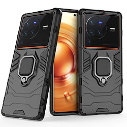 Htdmobiles Coque pour Vivo X80 Pro 5G - housse etui rigide anti choc + film ecran - NOIR