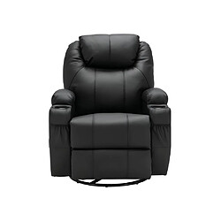 Acheter Vente-Unique Fauteuil massant SILVANO en simili - Noir