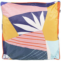 Jardindeco Coussin extérieur carré 45 cm Sun imprimé papercut.