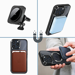 Avis Avizar Coque MagSafe pour iPhone 15 Pro Silicone Protection Caméra Contour Chromé Noir