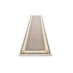 Avis Vidal Tapis de couloir en laine 399x84 beige Darya