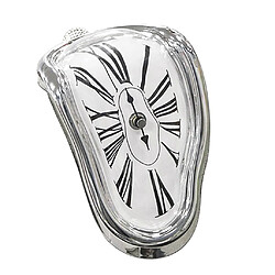 Vintage rétro art nouveauté fusion horloge murale maison suspendus étagère décor argent