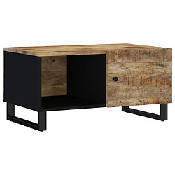 vidaXL Table basse 80x50x40 cm Bois de manguier solide et d'ingénierie