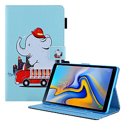 Etui en PU Impression de motifs avec support l'éléphant pour votre Samsung Galaxy Tab A7 Lite 8.7 pouces (2021) T220/T225