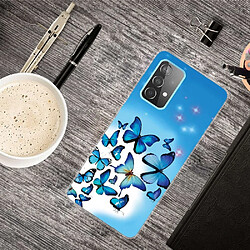 Coque en TPU antichoc, IMD papillons bleus pour votre Samsung Galaxy A23 5G