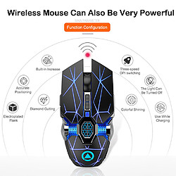 Avis Universal A7 Wireless Mouse LED Backlit 2.4G USB Optical Ergonomic Gaming Mouse Optical Mice For PC Laptop Computer Gamer