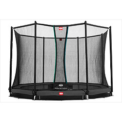 Trampoline enterré Gris 380cm Favorit + filet - BERG