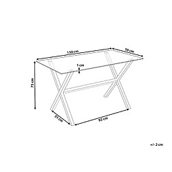 Avis Beliani Table de repas FLORIN Transparent