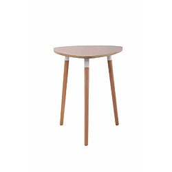 Decoshop26 Table de cuisine table d'appoint en bois couleur nature hauteur 75 cm Ø 60 cm TAB10059