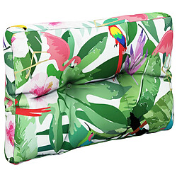 Avis vidaXL Coussin de palette multicolore 50x40x12 cm tissu