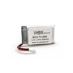 vhbw Batterie Li-Ion 500mAh (3.7V) pour modèle Quadcopter 20c