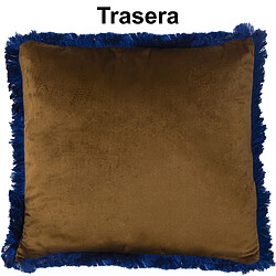 Coussin Alexandra House Living Bleu Doré Textile 45 x 45 cm