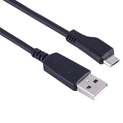 Wewoo Câble noir pour Nokia, Sony Ericsson, Samsung, LG, BlackBerry, HTC, Amazon Kindle 1 m Micro USB Port USB de Données,