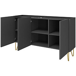 Acheter palozi home Buffet Karine - 3 portes - Noir