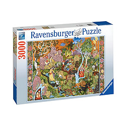 Ravensburger Puzzle Premium de 3000 Pièces Softclick Œuvre d'Art "Jardin des Signes Solaires" Multicolore pas cher