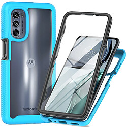 Coque en TPU anti-chute pour votre Motorola Moto G62 5G - bleu clair