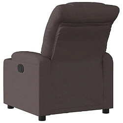 Acheter Maison Chic Fauteuil Relax pour salon, Fauteuil inclinable électrique Marron foncé Tissu -GKD92637