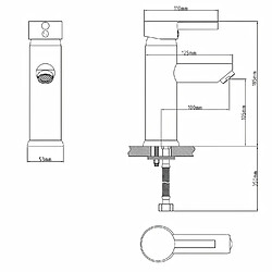 ROUSSEAU Robinet mitigeur lavabo Dover