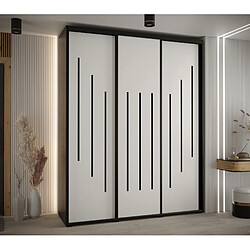 Abiks Meble Armoire DAVOS 8 À Portes Coulissantes 235,2/190/45 3 Portes