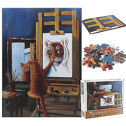 Universal Tiger Power Puzzle Puzzle, 1000 puzzles de décompression pédagogique, décoration murale