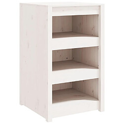 vidaXL Armoire de cuisine d'extérieur blanc bois de pin massif