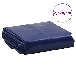 vidaXL Bâche bleu 2,5x4,5 m 650 g/m² pas cher