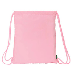 Acheter Sac à dos serré par des ficelles Benetton Vichy Rose (35 x 40 x 1 cm)