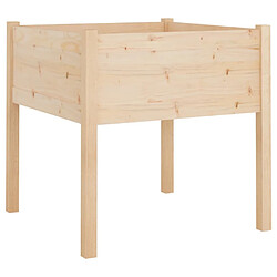 Maison Chic Jardinière,Bac à fleurs - pot de fleur d'extérieur 70x70x70 cm bois de pin massif -GKD33412