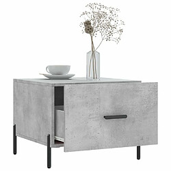 Acheter Maison Chic Table basse,Table Console Table d'appoint, Table pour salon gris béton 50x50x40 cm bois d'ingénierie -MN67315