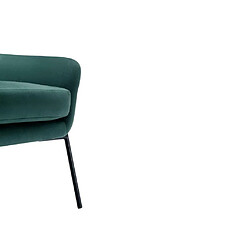 Acheter Vente-Unique Fauteuil en velours vert sapin CERITA