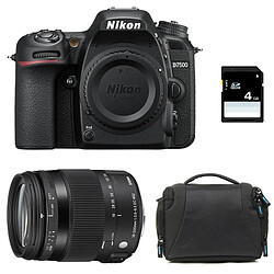 PACK NIKON D7500 + SIGMA 18-200 Macro OS HSM Contemporary + Sac + Carte SD 4Go