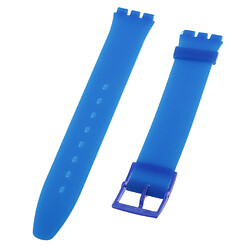 Acheter Bracelet de montre de bracelet en silicone imperméable 16mm silicone bleu profond