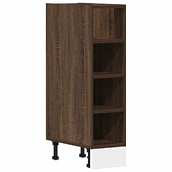 vidaXL Armoire de plancher chêne marron 20x44,5x81,5cm bois ingénierie