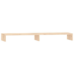 vidaXL Support pour moniteur 100x27x10 cm Bois de pin solide