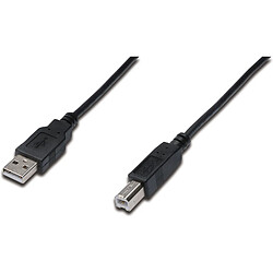 DIGITUS câble de connexion USB 2.0, USB-A mâle - USB-B mâle, ()