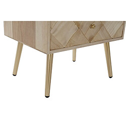 Commode en bois Paulownia avec 5 tiroirs - Largeur 45 x Hauteur 93 x Profondeur 35cm -PEGANE- pas cher