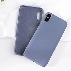 Wewoo Coque Souple Silicone liquide ultra-mince tout-en-un cas de téléphone portable matériau écologique peut être lavé cas de pour IPhone XR Gris